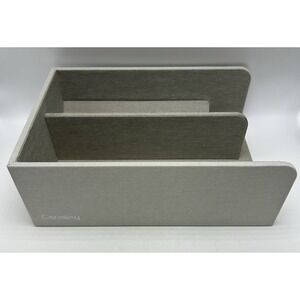 Caraway Food Storage Bin Holder Organizer Cabinet Gray Kitchen Heavy Canvas Read